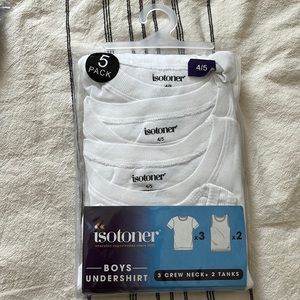 Isotoner Boys White Undershirt size 4/5